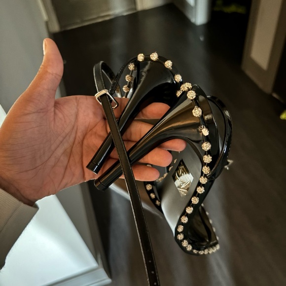 Black Zelle Steve Madden heels. New, wore once to take pictures. - Picture 2 of 5